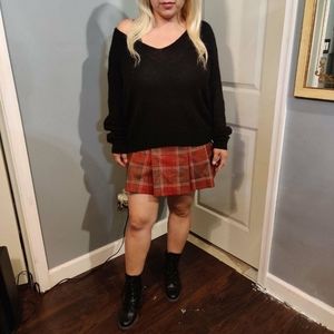 GAP Plaid Wool Mini Skirt